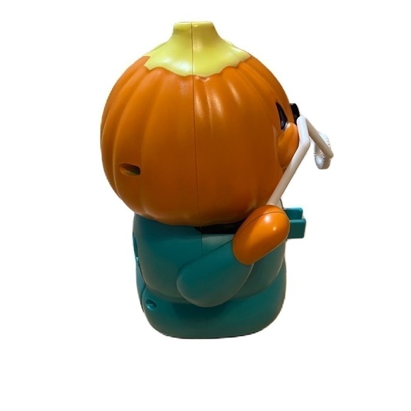 Jack o Lantern Pumpkin Bubble Maker Toy Halloween Blue Orange - Picture 2 of 4